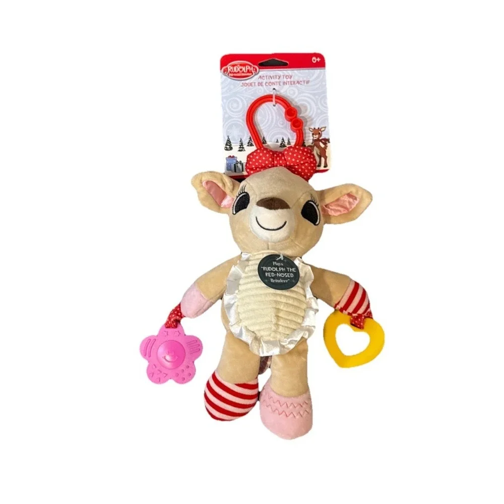 Rudolph The Red-Nosed Reindeer Plush & Musical Activity Toy for Babies